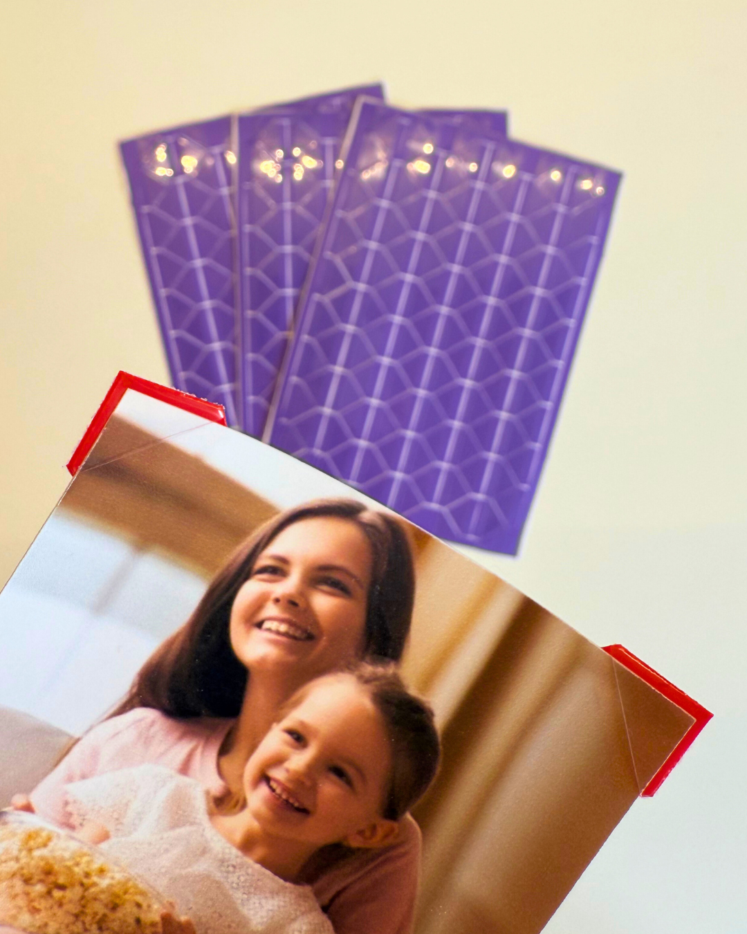 Cantos para fotos Adesivas Roxo ou Rosa