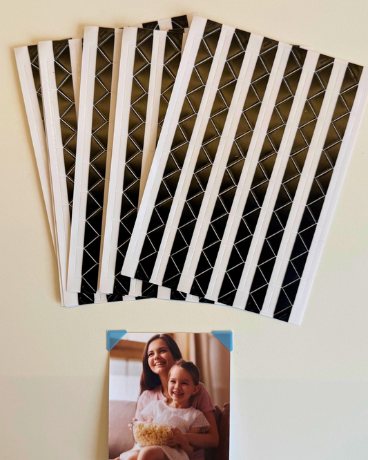 Cantos para fotos Adesivas Preto