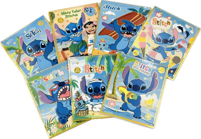 Bloco de Adesivos Stitch (96 adesivos)