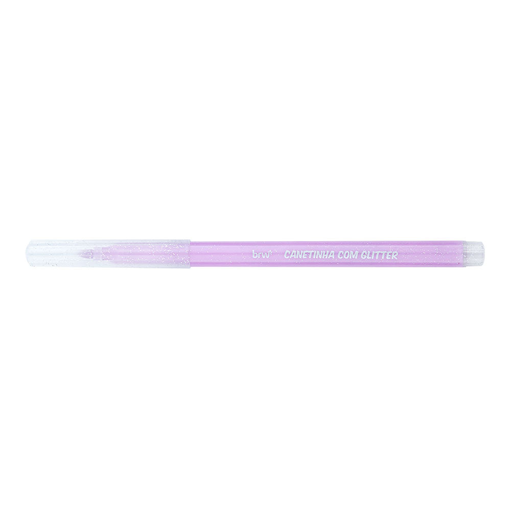 Canetinha Hidrográfica Glitter - Tom Pastel Blister c/ 6 Unidades - BRW