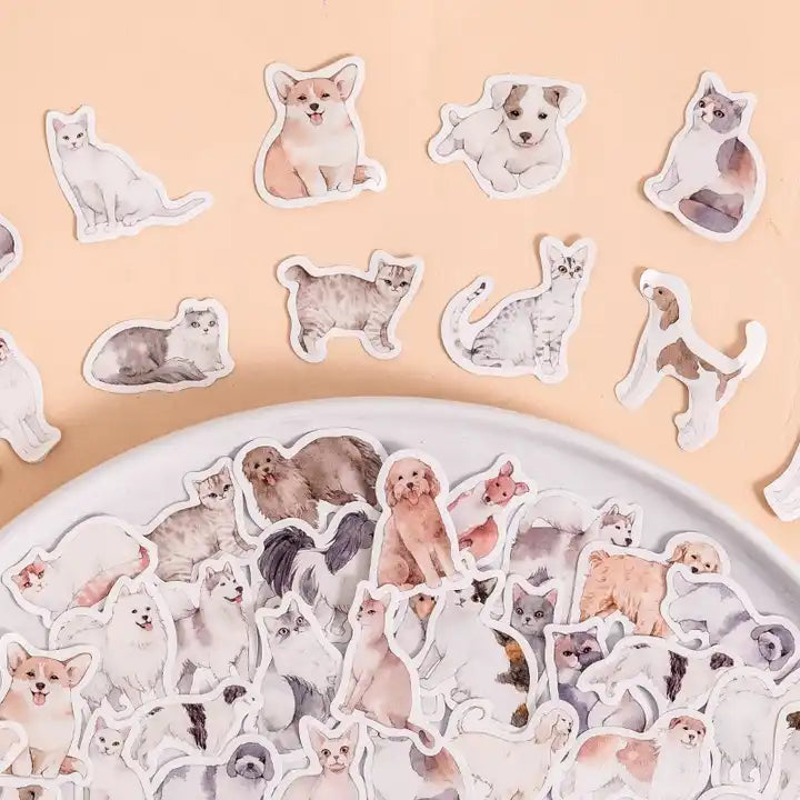 Adesivo na Caixinha Cão Amigo - 44 adesivos decorativos