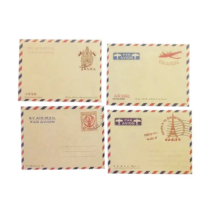 10 Envelopes Europeu Vintage