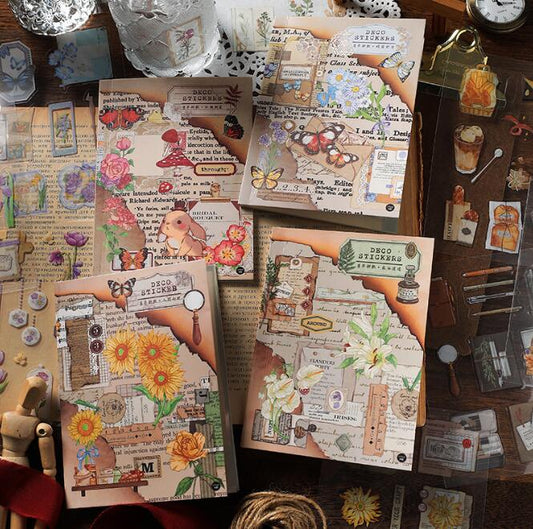 Livro Adesivo Transparente Natureza ou Lilás - 20 páginas