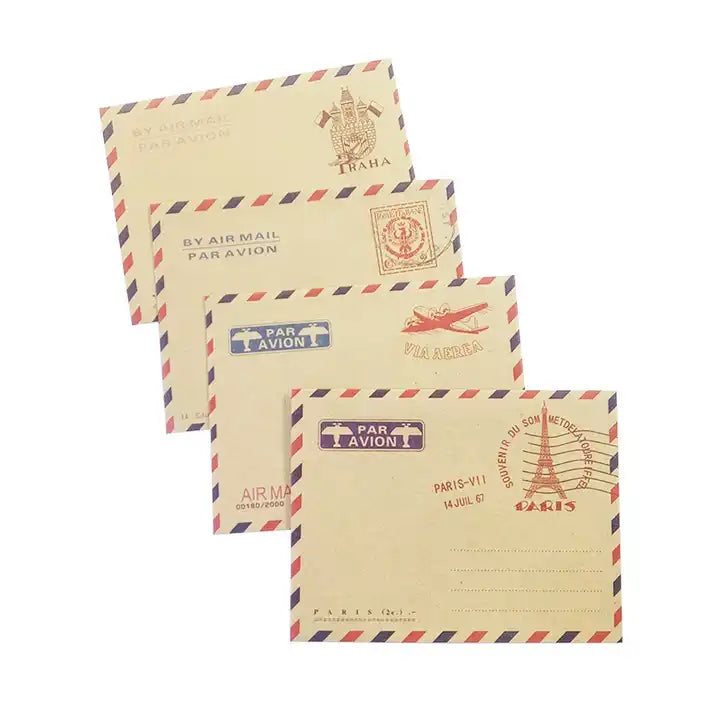 10 Envelopes Europeu Vintage