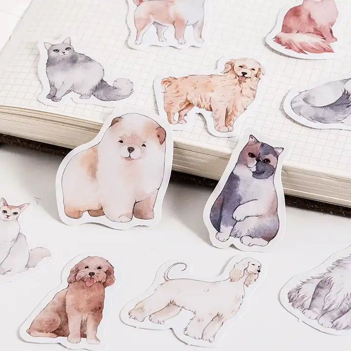 Adesivo na Caixinha Cão Amigo - 44 adesivos decorativos