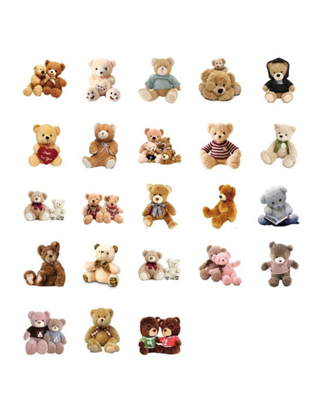 Adesivo na Caixinha Ursinhos de Pelúcia - 44 adesivos decorativos✨