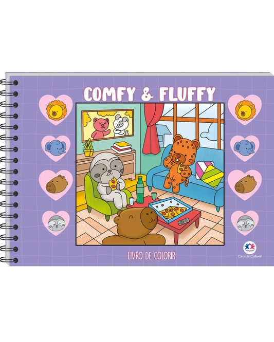 Comfy And Fluffy - Para Colorir Roxo
