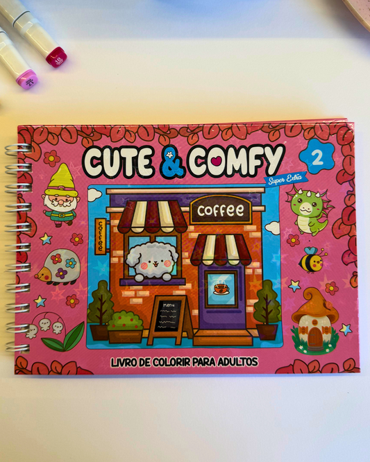 Cute & Comfy - Para Colorir Rosa