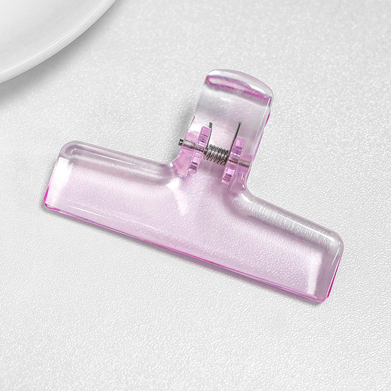 Clipe de acrílico transparente Rosa ou Azul