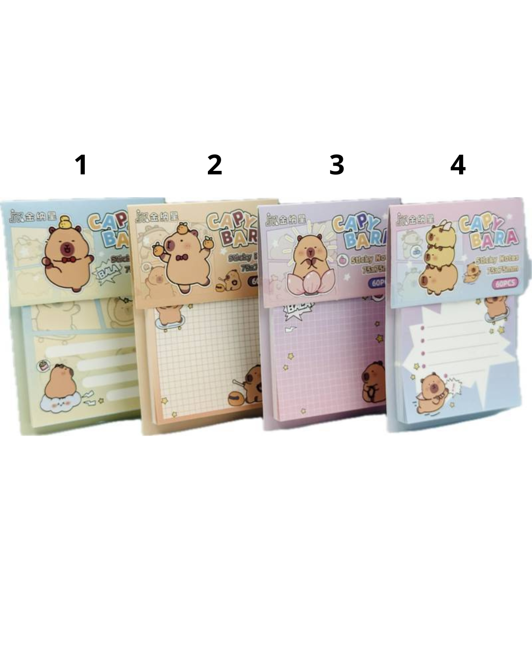 Bloco Capivara Sticky Notes
