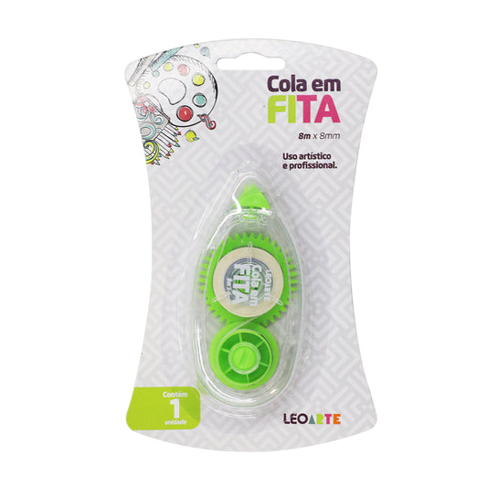 Cola Em Fita Leo Arte Blister c/1 un 8mmx8m
