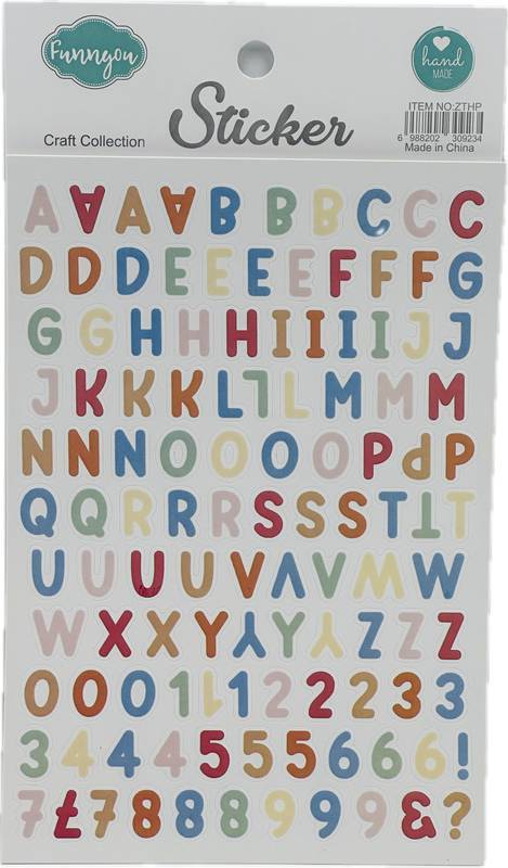 Adesivo Letra Craft Collection
