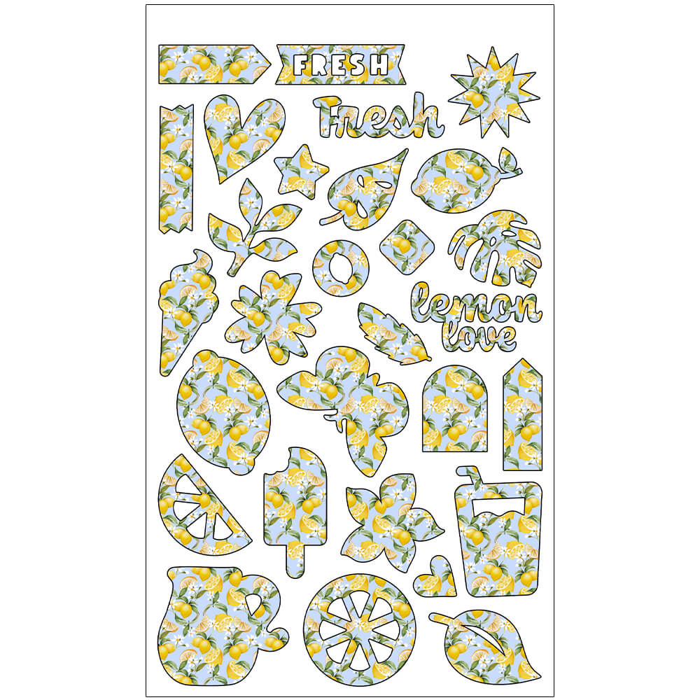 Kit Papéis de Carta com Envelope Limões