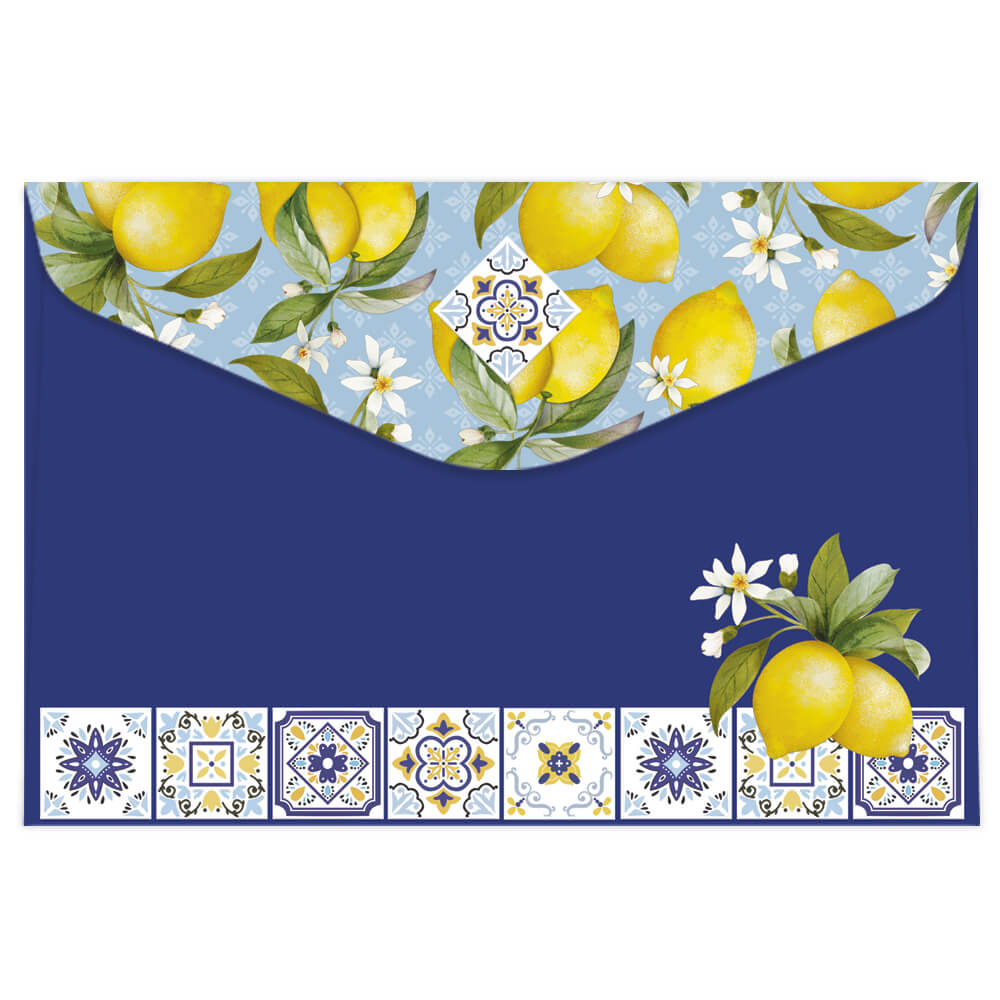 Kit Papéis de Carta com Envelope Limões