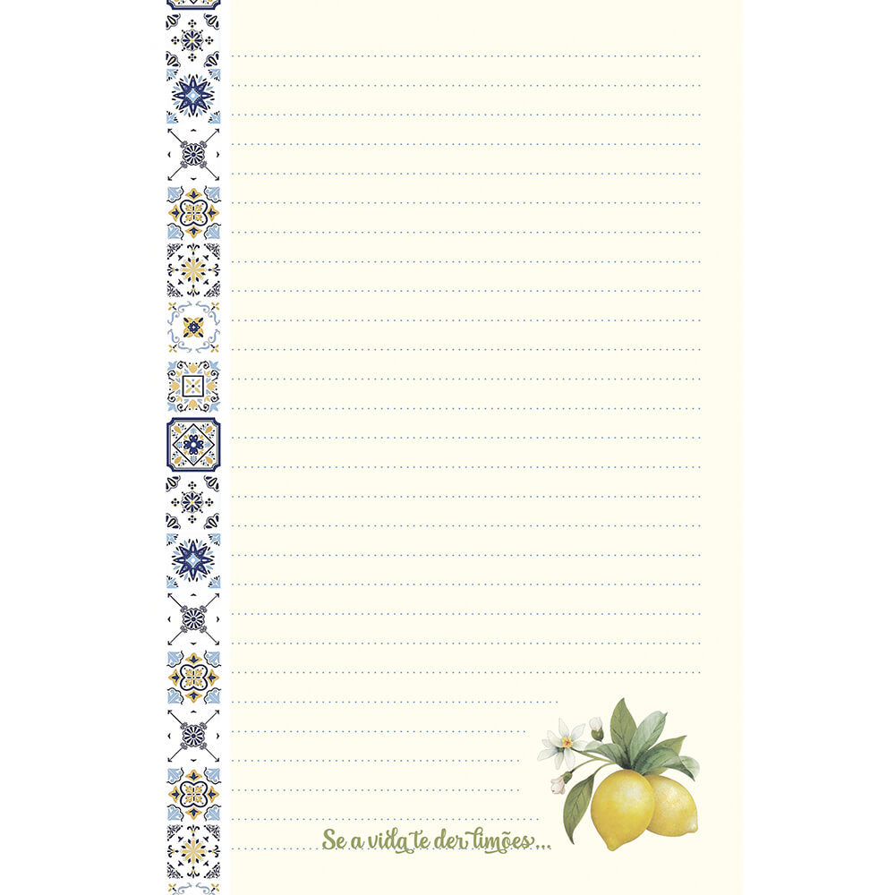 Kit Papéis de Carta com Envelope Limões