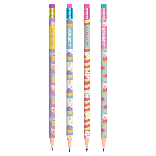 Lápis Grafite HB Picolé Redondo C/ Borracha | Leo & Leo