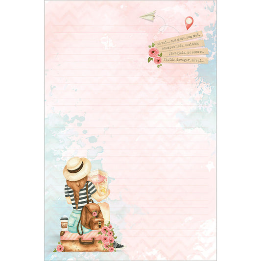 Papel de Carta Viagem - 5 unidades