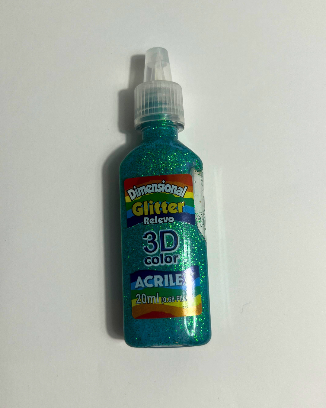 Dimensional 3D Glitter Tinta Relevo Unitário