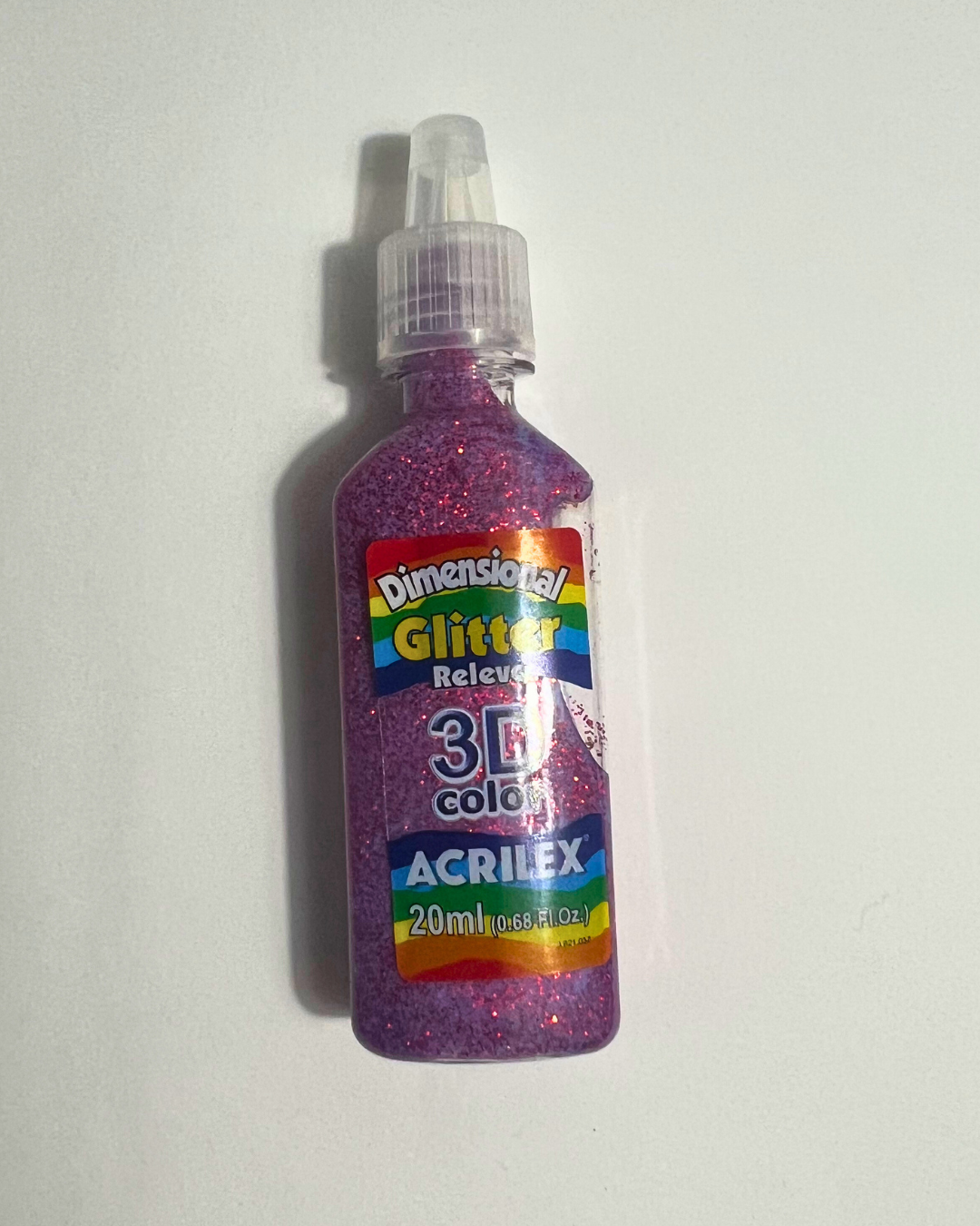 Dimensional 3D Glitter Tinta Relevo Unitário