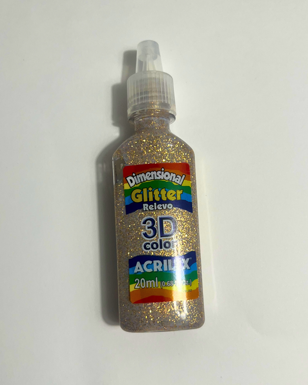 Dimensional 3D Glitter Tinta Relevo Unitário