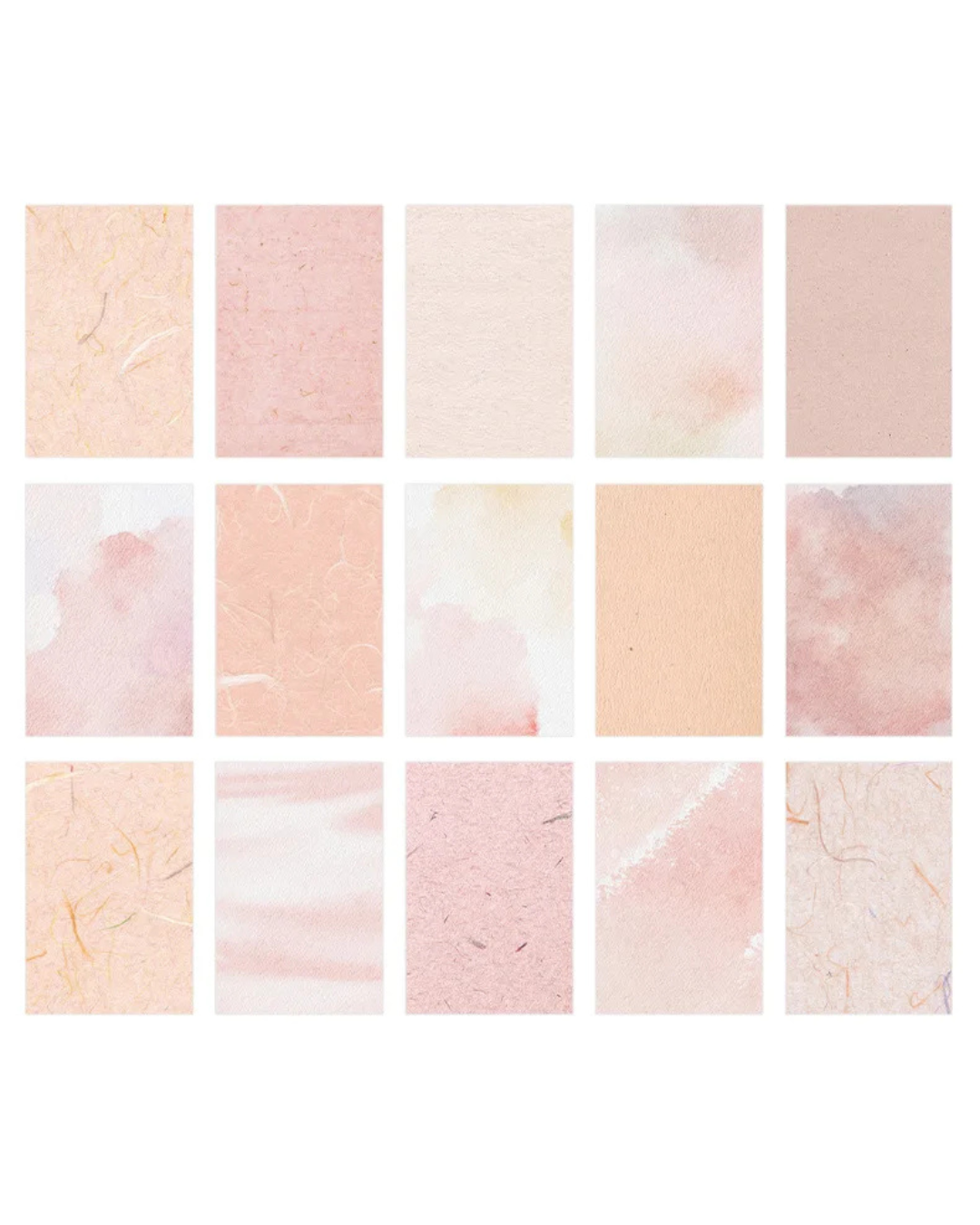 Kit Papel Decorado Tons de Rosa Texturizado - 30 unidades