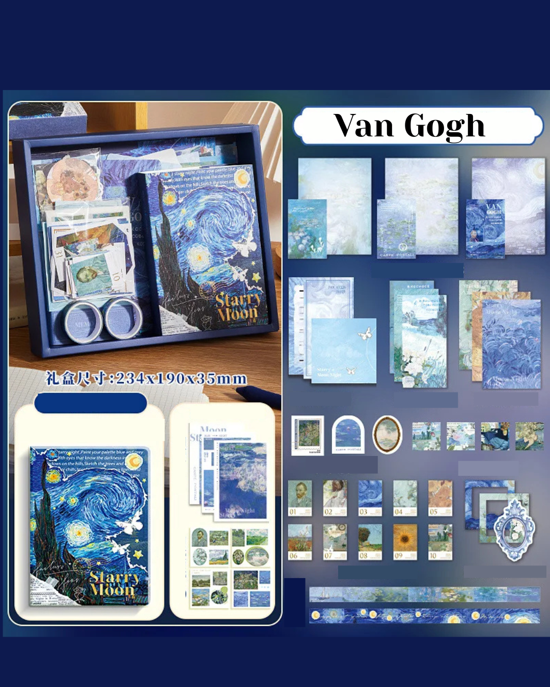 Kit com 164 peças Colagem Memórias Escritas