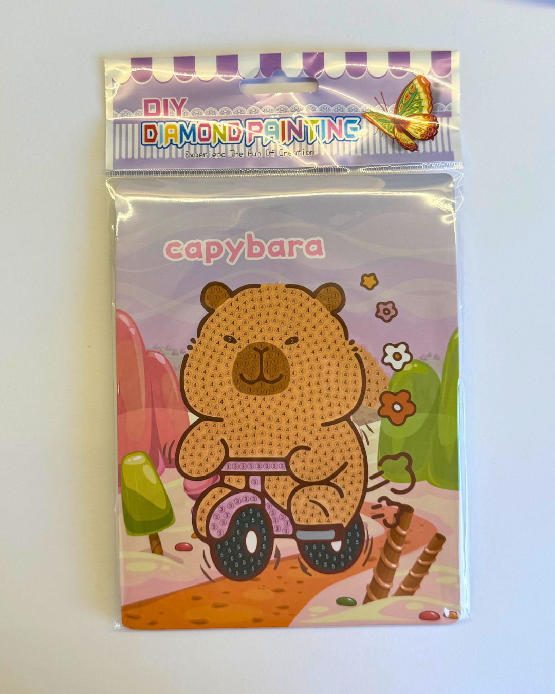 Pintura em Diamante Capivara