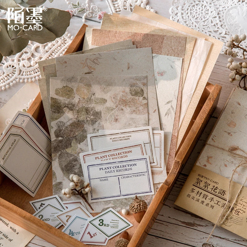 Kit Papéis Vintage Texturizados - 30 peças