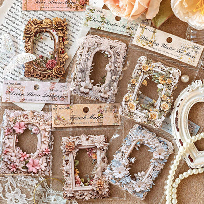 Kit 10 Molduras Florais Vintage