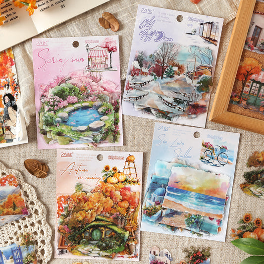 Adesivos Transparentes PET Estações do Ano