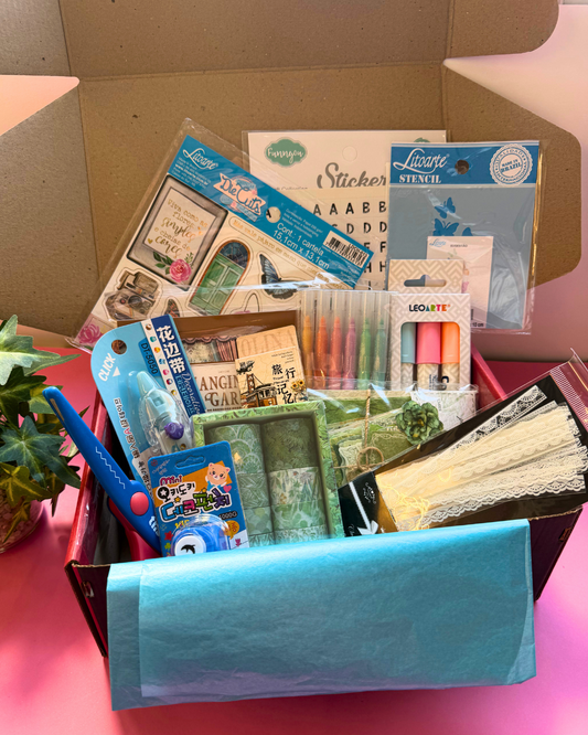 Box Surpresa Journal e Colagem
