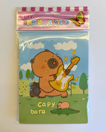 Pintura em Diamante Capivara