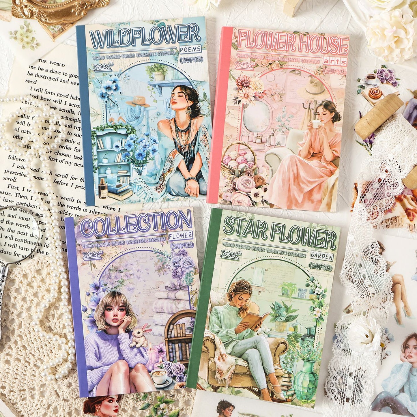 Livro de Adesivos Mulheres - 20 páginas