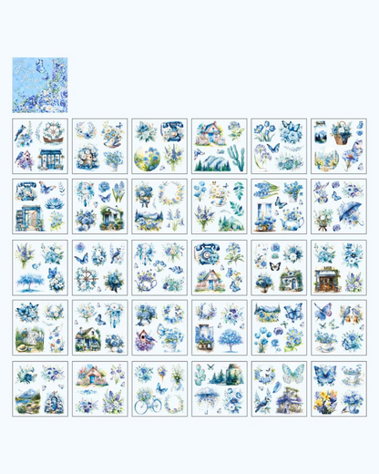 Livro de adesivos transparente O Jardim -  30 páginas