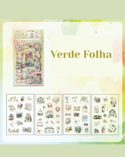 Cartela Adesivos PET Memórias Ilustradas