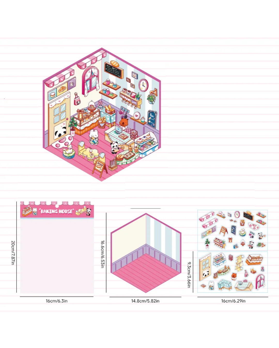 Adesivos Cena 3D Miniatura - 10 modelos