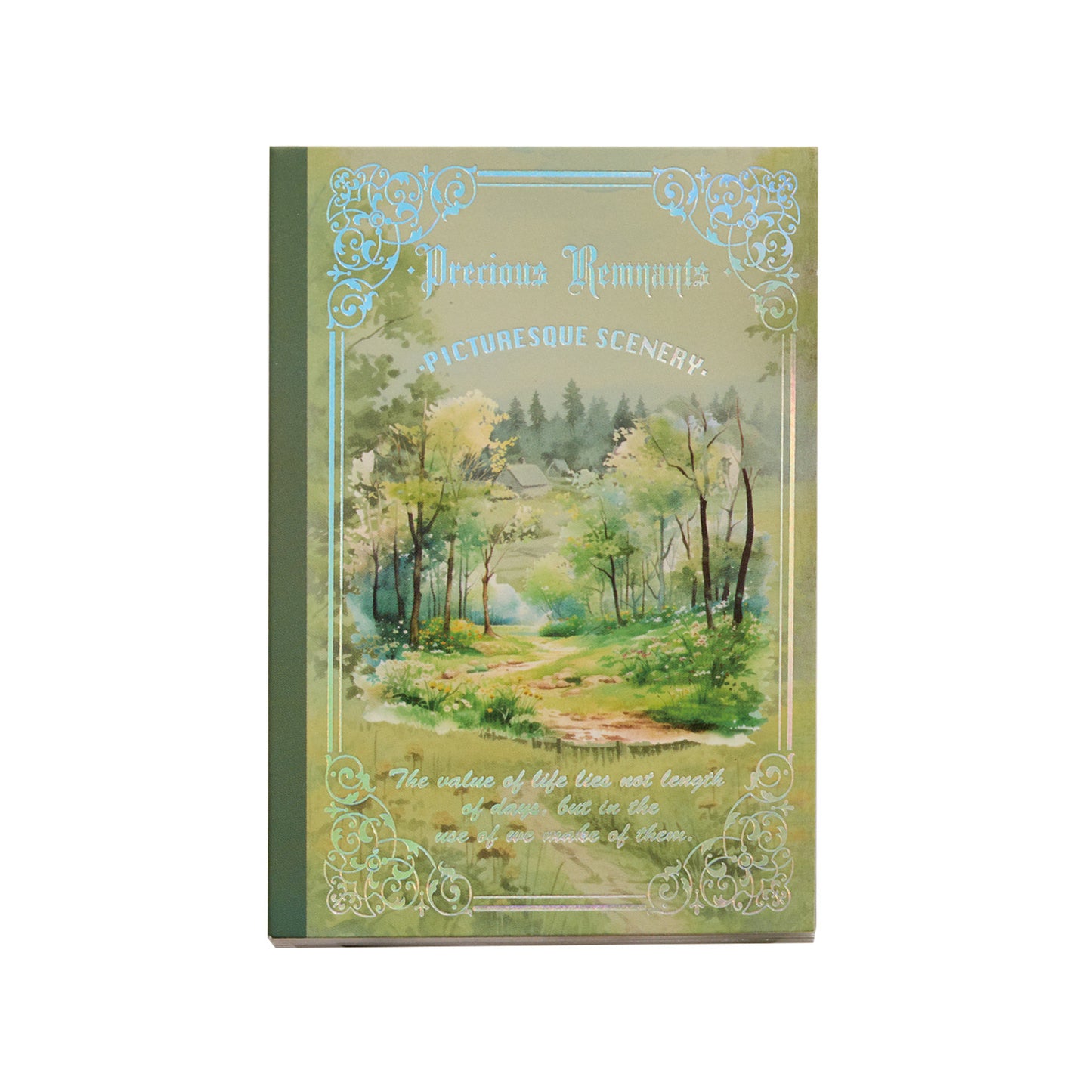 Livro de Papéis e Adesivos Retro - 54 páginas