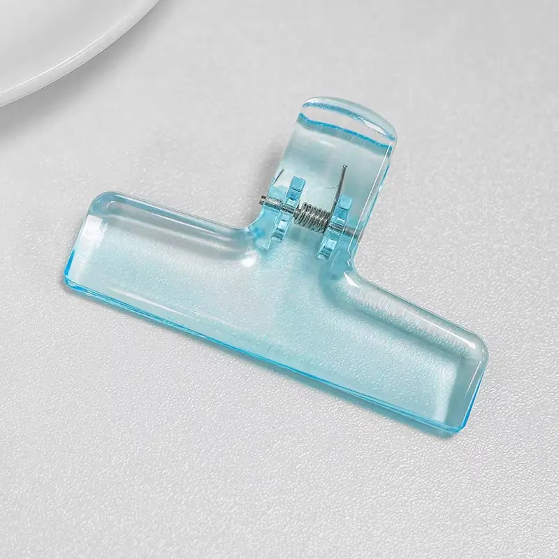 Clipe de acrílico transparente Rosa ou Azul