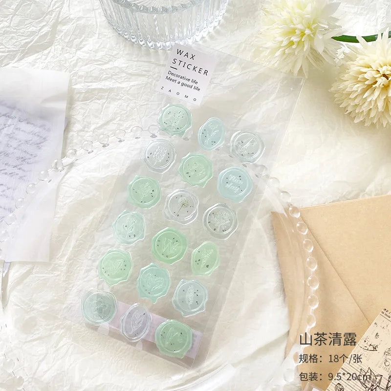 Cartela de Adesivos de Cera