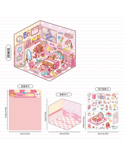 Adesivos Cena 3D Miniatura