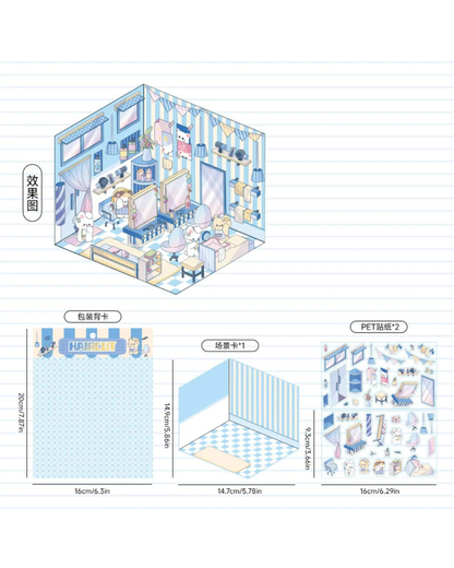Adesivos Cena 3D Miniatura