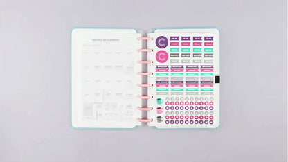 Agenda Inteligente Azul Pastel A5