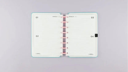 Agenda Inteligente Azul Pastel A5