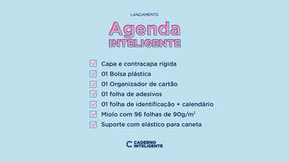 Agenda Inteligente Azul Pastel A5