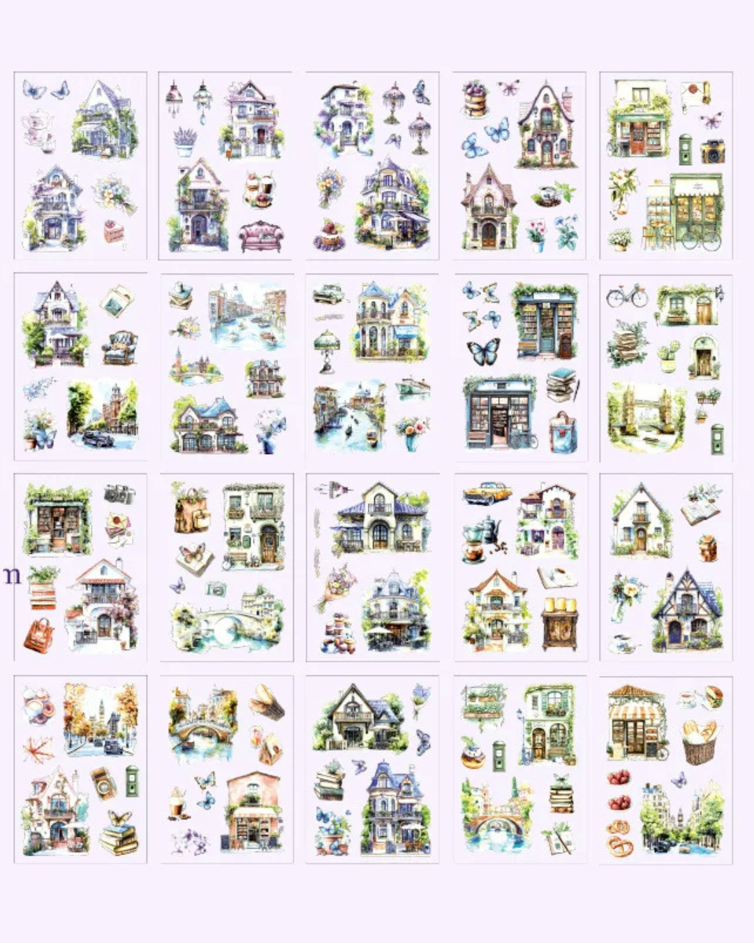 Livro de Adesivos Estações do Ano PET Transparente - 20 páginas