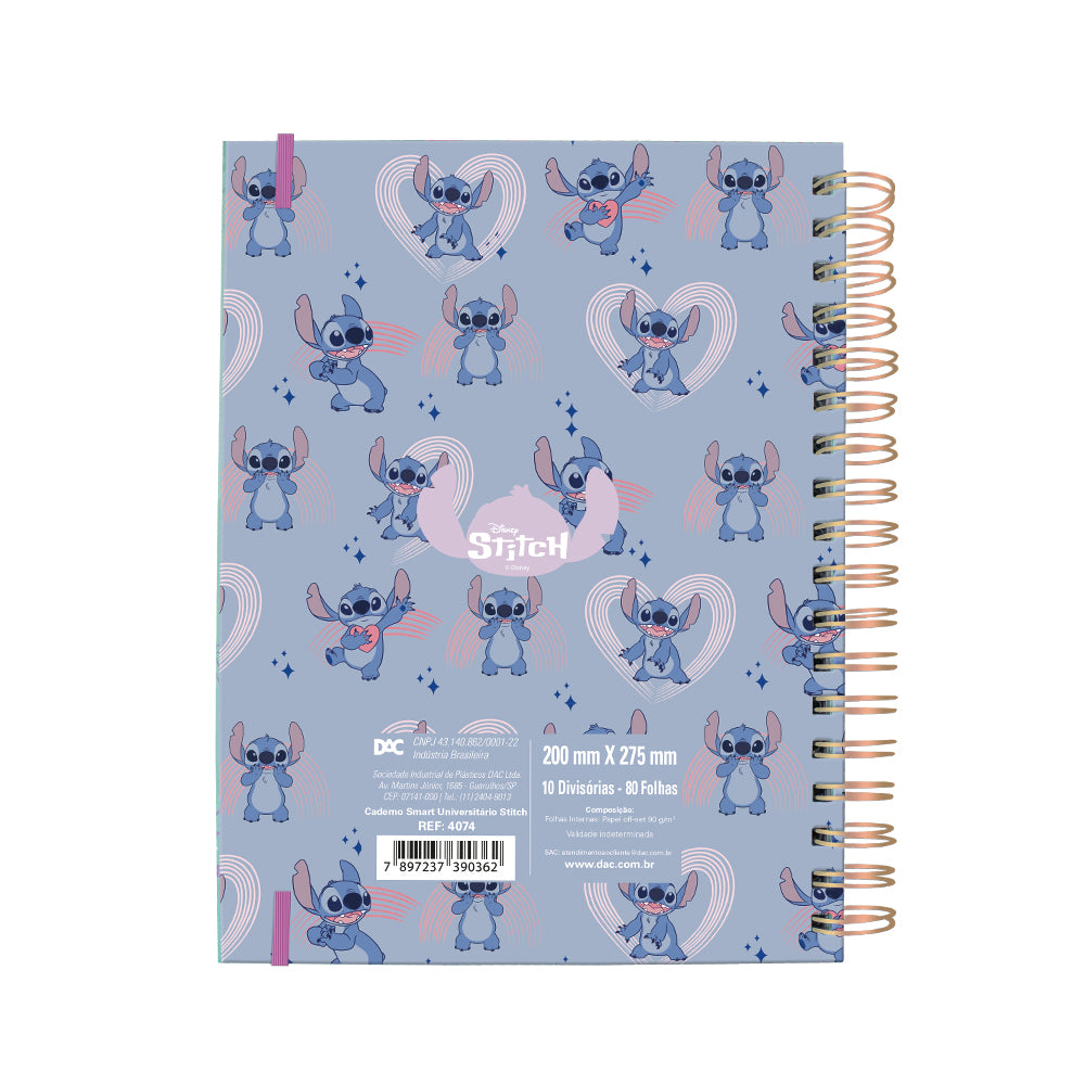 Caderno Smart Universitário Stitch