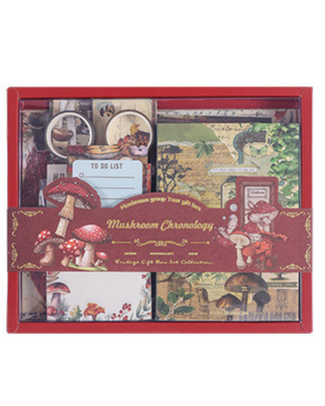 Kit com 125 peças Colagem Vintage