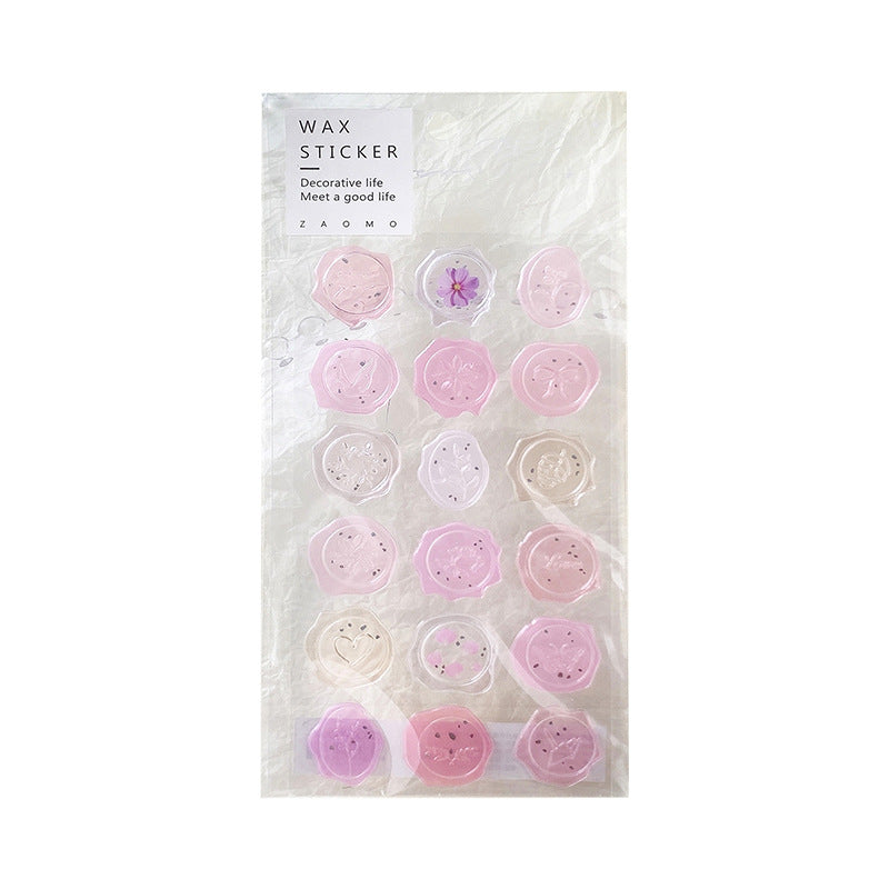 Cartela de Adesivos de Cera