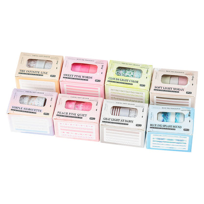 Kit 5 Washi Tapes Estampas Divertidas