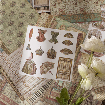 Livro de Adesivos Memória Vintage - 25 páginas